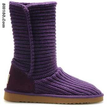 purple ugg weave boots