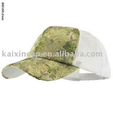 5 Panel Butterfly Sequins Mesh Cap