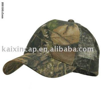 5 Panel Low Profile Camo Mesh Back Cap - Real Tree