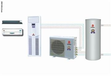 domestic heat pump water heater and air conditioning