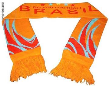 jacquard knitted sports fan scarf