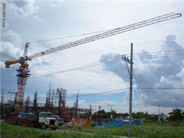 self rising QTZ125 tower crane