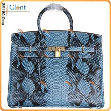 Hermes Python Veins Birkin 35CM Bag Medium Blue 1041