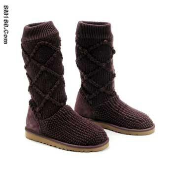 ugg fig classic argyle knit boots 5879