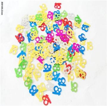 PVC number sequins for Festival party