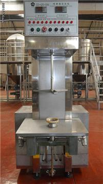 Beer keg filling machine with single head