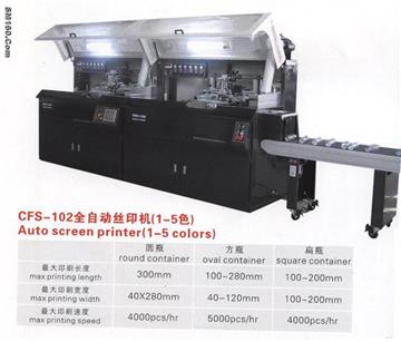 Automatic single color screen printer