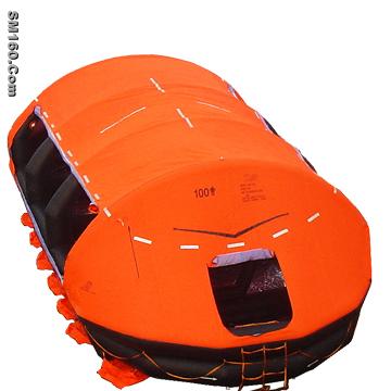 Inflatable life raft 