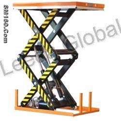 Double scissor lift table