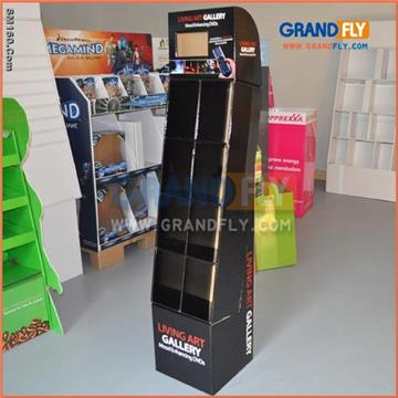 Eight Pocket DVD/CD Floor Display Stand