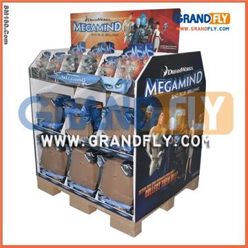 Cardboard Corrugated Pallet Display Stand for Toys