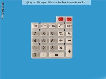 silicone rubber calculator keypad/