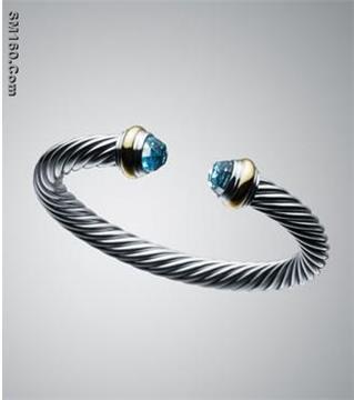 David Yurman 7mm Blue Topaz Color Classics Bracelet
