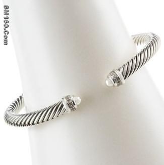 David Yurman 5mm Diamond Cable Classics Bracelet
