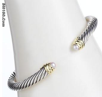 David Yumrman 5mm Pearl Cable Classics Bracelet