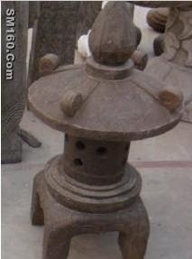 Stone lamps, stone incense burners