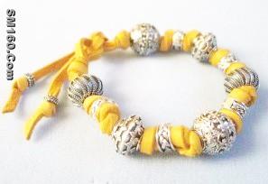 Trendy pandora leather bracelet