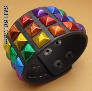 colorful leather bracelet