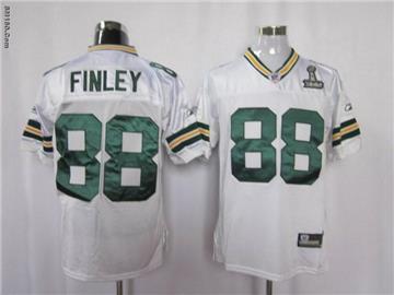 green bay packers #88 Finley 2011 super bowl XLV white jersey