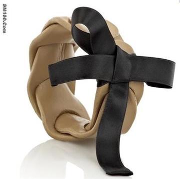 Leather bracelet with charms