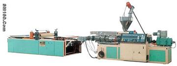 PVC wave plate and trapezia-shaped plate production line 