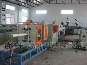 The U-PVC core layer foamed inside spiral muffle pipe production line