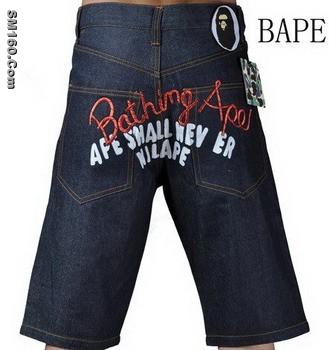 Fashion bape short jeans
