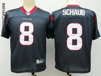 Houston Texans 8 Matt Schaub Blue NFL Jerseys