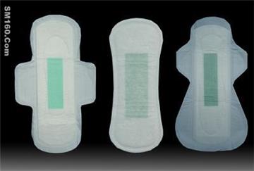 sanitary napkin with active oxygen & negative ion chip 