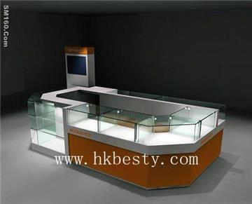 Bright LED jewellery display kiosk for jewelry store furniture