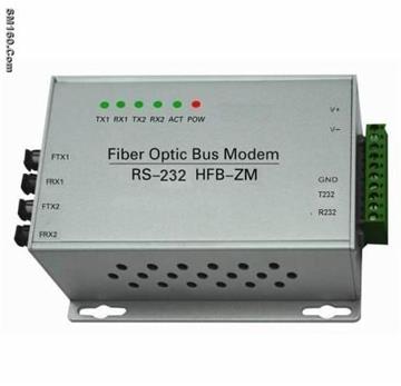 RS- 232 Multi-Drop Bus Fiber Optic Modem