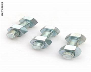 Hex bolts with nuts