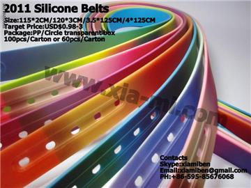 2011 popular silicone rubber plastic pu pvc belts