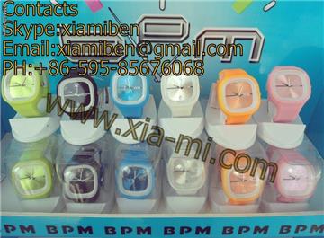 2011 colorful promotional sports silicone quartz watches