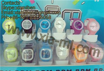 2011 colorful promotional sports silicone quartz watches