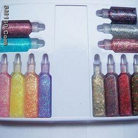3D school stationary glitter glue pen