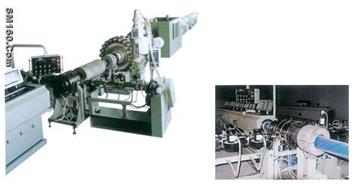 Steel wire reinforcing pipe production line 