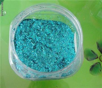 blue hexagon hig-temerature colorful decoration glitter powder