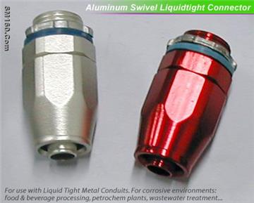 fixed and swivel Aluminum liquidtight connector for flexible conduits 