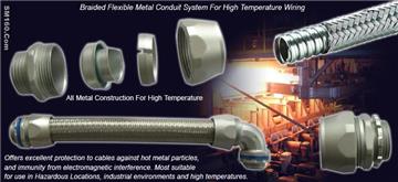 cable sheath over Braided Flexible Metal Conduit for iron mill wiring,