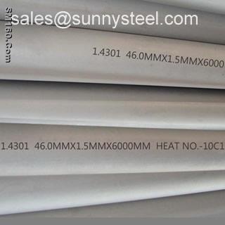 DIN 1.4301  Seamless stainless steel tube