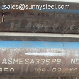 ASME A335 P9 alloy steel pipes, ASTM A335 standard pipe