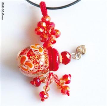 Lampwork Glass Essential Oil perfume Bottle Pendant