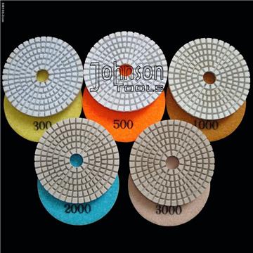 75mm diamond white wet polishing pad