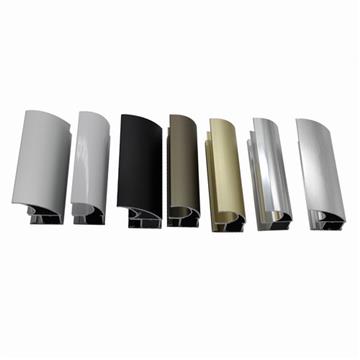 wardrobe sliding door silver vertical frame handle profile