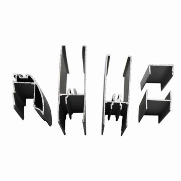 Czech Republic 18mm board wardrobe sliding door aluminium profile system