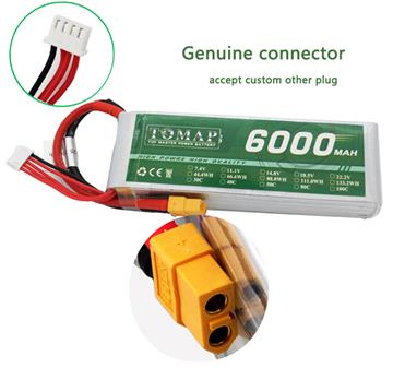 Qualities product xt90 lipo battery 4s 6000 14.8v 30c lithium polymer battery pack for rc helicopter battery