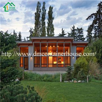 Container prefab house with solar panels of prefab floating house factory hot sales