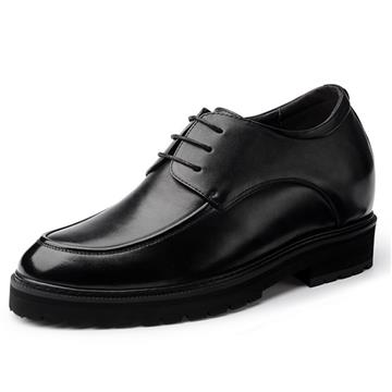 Extra High Classic Calf Leather Elevator Shoes With Hidden Insole Formal Dress Shoes Increasing Men's Height 11CM for Wedding
