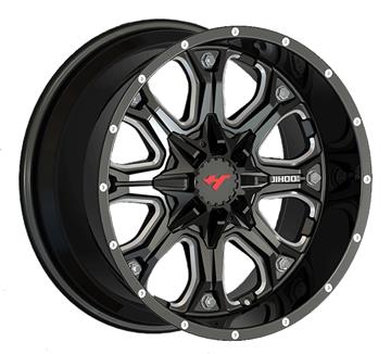 20 inch Semi Matte Black Milling Spoke aluminum alloy wheels JH-S04 of Jihoo Wheels